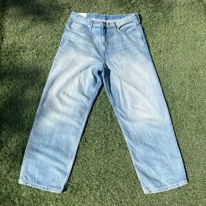 COPY - Light Blue Wash Baggy Jeans 38 x 36